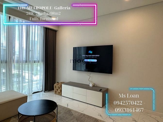 Hình ảnh Hot Cho thuê CHCC Metrople - Galleria 2PN 98m2 full NT đep