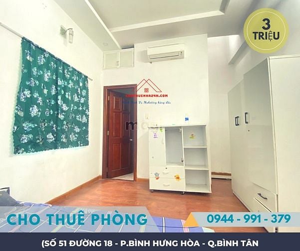 Hình ảnh Cho Thuê PHÒNG sát NGÃ 4 Phan Đăng Giảng & Đường 18, P.BHH, Q.Bình Tân