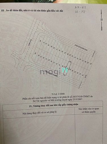 Hình ảnh Bán đất KDC Phú Lợi 4 tỷ 6 sở hữu 120m2 (5x24m) không lỗi phong thuỷ