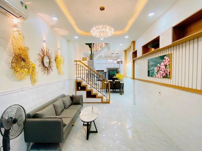 Hình ảnh Nhà mới đẹp, 46m2, ShR, 2PN, P16, Q4