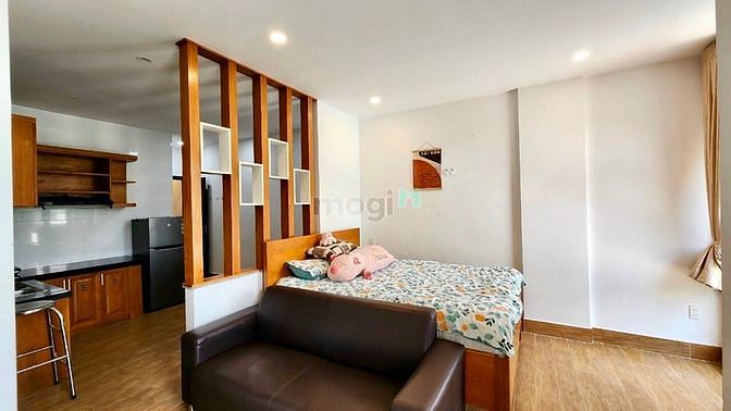 Hình ảnh Căn Hộ 1PN Ban Công, Gần Cầu Bông, Full Nội Thất