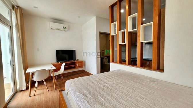 Hình ảnh Căn Hộ 1PN Ban Công, Gần Cầu Bông, Full Nội Thất