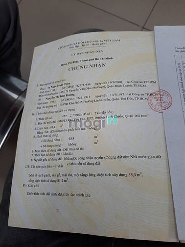 Hình ảnh Bán nhà 2 MT hẻm 2m 986 Kha Vạn Cân  Phường Linh Chiểu TP Thủ Đức