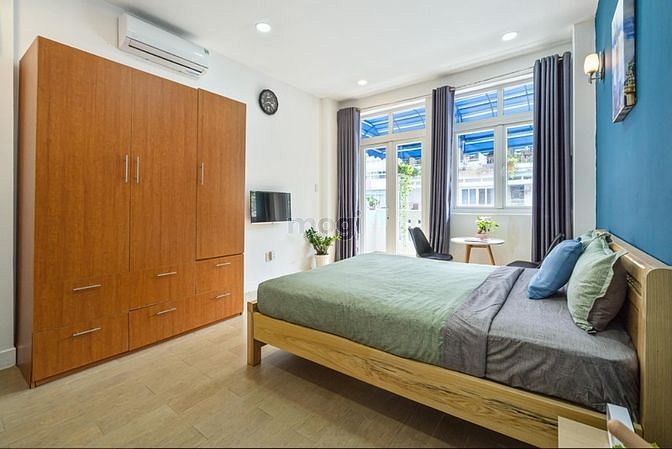 Hình ảnh CHDV Bến Nghé Quận 1 full nội thất cửa sổ lớn