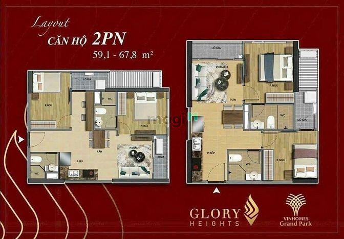 Hình ảnh Bán Trang Chủ MB66.COM / Đăng Ký Tặng 66K 2PN khu Glory Heights - đối diện Vincom, công vien ánh sáng