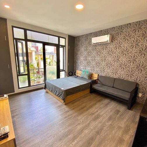 Hình ảnh Phòng studio full nội thất, ban công, máy giặt riêng, gần Phan Đăng Lu