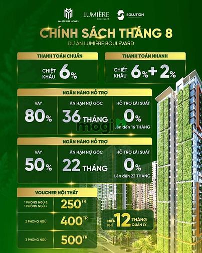 Hình ảnh Bán Trang Chủ MB66.COM / Đăng Ký Tặng 66K cao cấp Lumiere Boulevard, quận 9, CĐT Masterise Homes