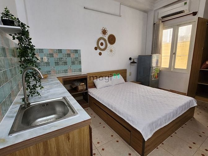 Hình ảnh Studio full nội thất balcon Âu Dương Lân, cầu Nguyễn Văn Cừ, Sư Phạm