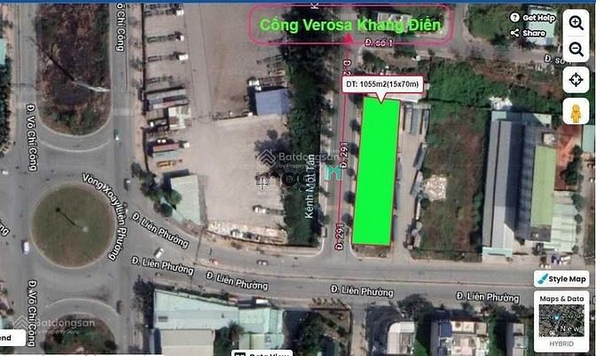 Hình ảnh Bán đất 2 MT Liên Phường, TP. Thủ Đức, DT (15x70m) 1055m2 full thổ cư