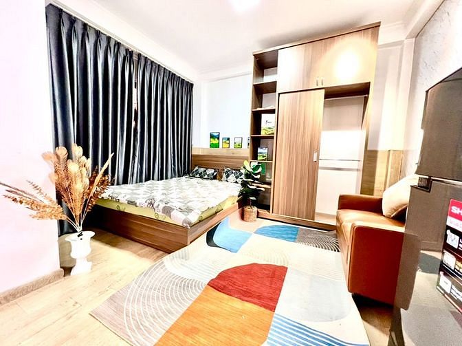 Hình ảnh Studio _ 1PN bancon full NT bancon máy giặt riêng gần chợ Thái Bình