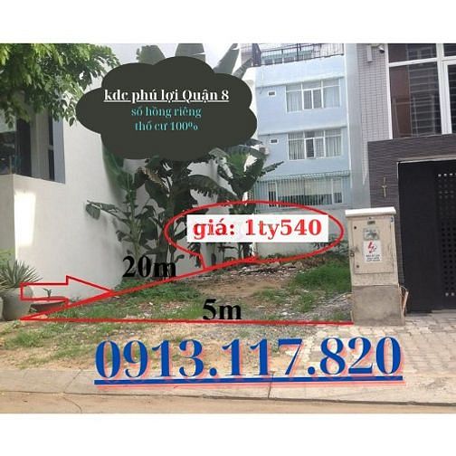 Hình ảnh Bán gấp lô đất mặt tiền Phạm Thế Hiển, phường 7, Quận 8