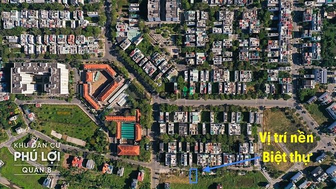 Hình ảnh Nền Biệt thự gía thấp nhất KDC Phú lợi chỉ 9 tỷ 193 - vị thoáng mát