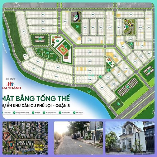 Hình ảnh Nền Biệt thự gía thấp nhất KDC Phú lợi chỉ 9 tỷ 193 - vị thoáng mát