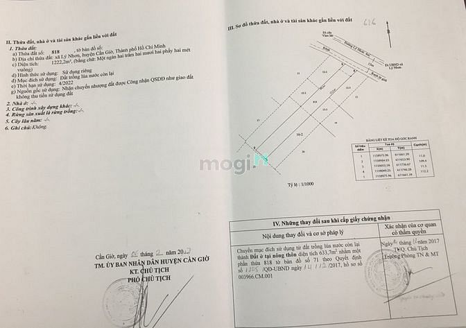 Hình ảnh Đất mặt tiền Lý Nhơn, xã Lý Nhơn, Cần Giờ. Có sẵn thổ cư, 5,5 tỉ/1000m