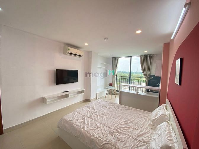 Hình ảnh Studio full nội thất - Ban công - Đậu ô tô Free - Gần cầu Sài Gòn