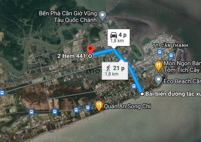 Hình ảnh Đất thổ cư biển, MT đường Giồng Ao, TTrấn Cần Thạnh Cần Giờ. 6m x 20m.