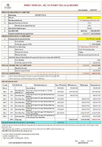 Hình ảnh Có nên sở hữu biệt thự ivory villas & resort 310m2 ?