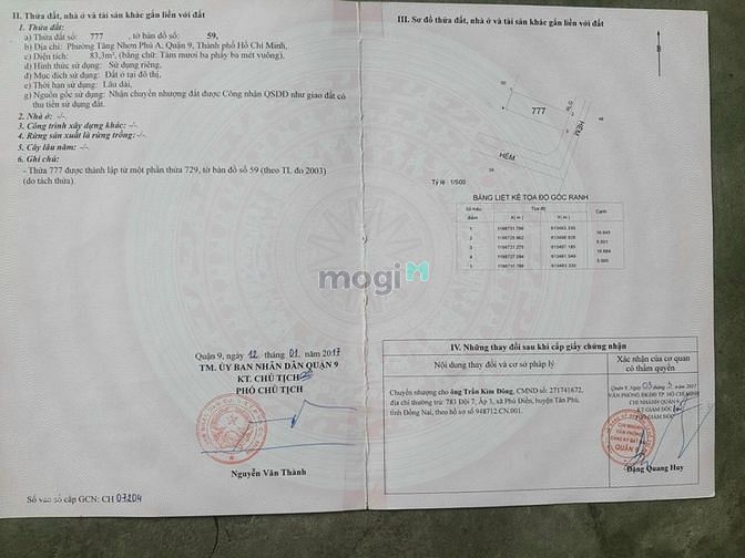 Hình ảnh Bán đất đường rộng 6m. Đường 102. PTNPA.Q9