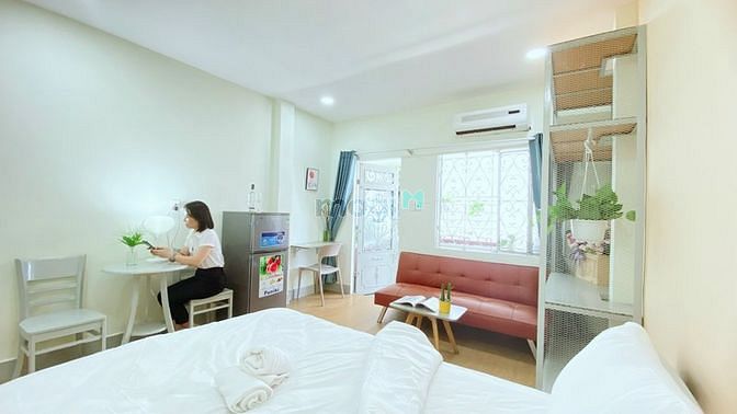 Hình ảnh Mb6623 nạp rút nhanh chóng - full nt - ban công lớn - dễ thương - Phạm Ngũ Lão - Q1