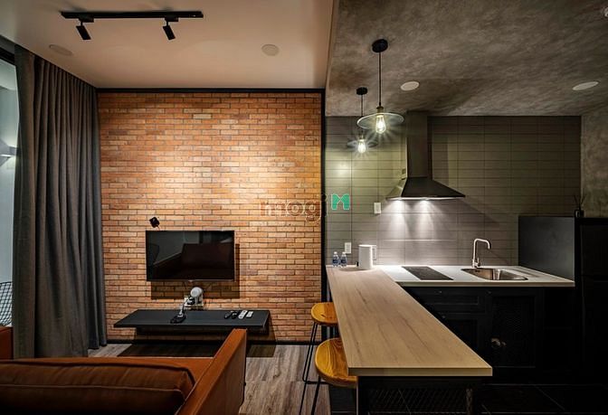 Hình ảnh STUDIO phong cách tối giản nội thất hiện đại ngay Sân Bay