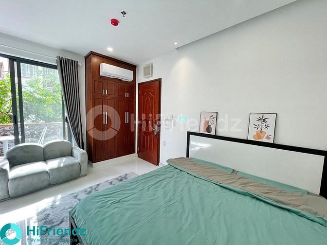 Hình ảnh Studio bancol rộng 40m2 thiết kế hiện đại ngay trung tâm Tân Bình