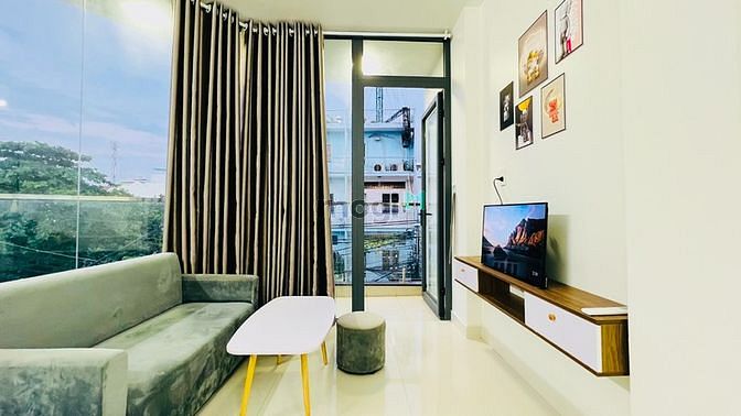 Hình ảnh Cho Thuê Căn Hộ 1 Phòng Ngủ Full Nội Thất Ban Công Lớn Bình Thạnh