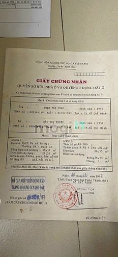 Hình ảnh Gia đình cần bán nhà 277/20  mong gặp khách cần mua
