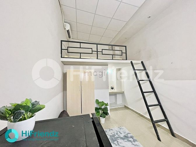 Hình ảnh Duplex Gác Cao Không Đụng Đầu Gần Cầu Vượt Cây Gõ