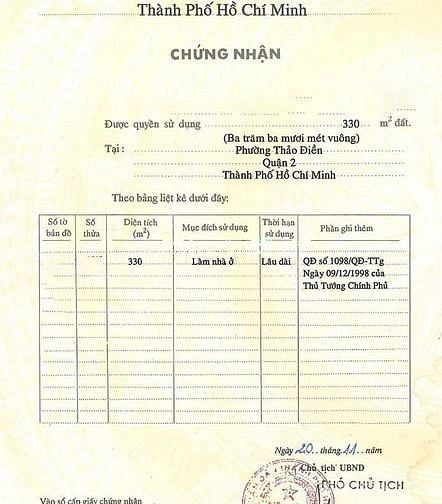 Hình ảnh Bán lô đất khu compound Thảo Điền, cách sông SG 70m, 330m2, ngang 15m