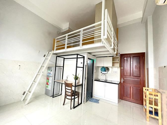 Hình ảnh Cho Thuê Duplex Ban công_Mặt tiền đường Bình Thạnh_Full Nội Thất