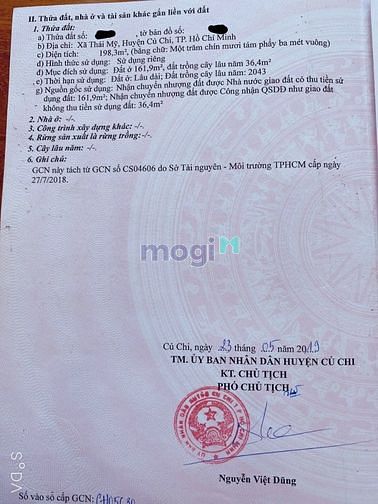 Hình ảnh Bán đất Huyện Củ Chi, 3 lô liền kề, đg Phạm Thị Xẩm, xã Thái Mỹ