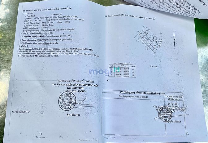 Hình ảnh Bán Đất Mặt Đường Tân Xuân 7, Hóc Môn, 4x16, Đường 6m Thông