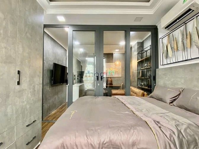 Hình ảnh Căn Hộ 1PN Ban Công Thoáng Gió_Full Nội Thất_Gần CV Lê Thị Riêng_Quận