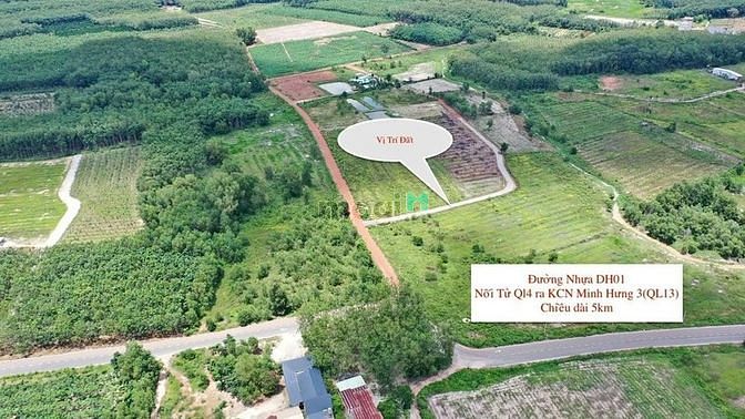 Hình ảnh Bán lô đất DT hơn 500m2 gần kcn becamex giá hơn 200tr