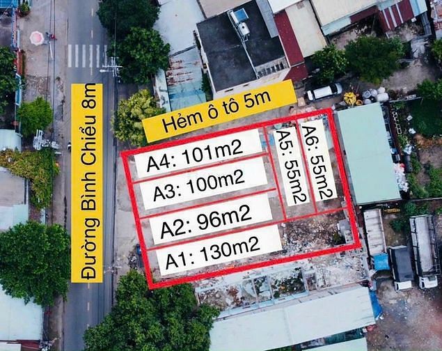 Hình ảnh BDS HVL Giảm Giá mạnh Cần Bán Lô Đất A1 Mặt Tiền đường Bình Chiểu TĐ