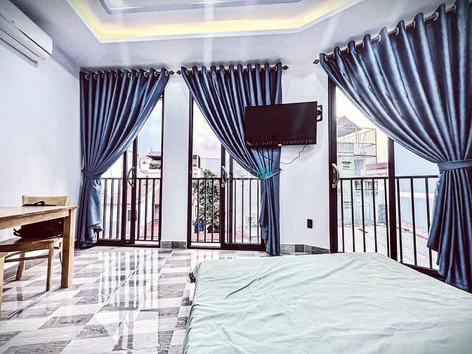 Hình ảnh 🖤Cho thuê CHDV đường Hoàng Hoa Thám🖤Balcony🖤Full nội thất🖤