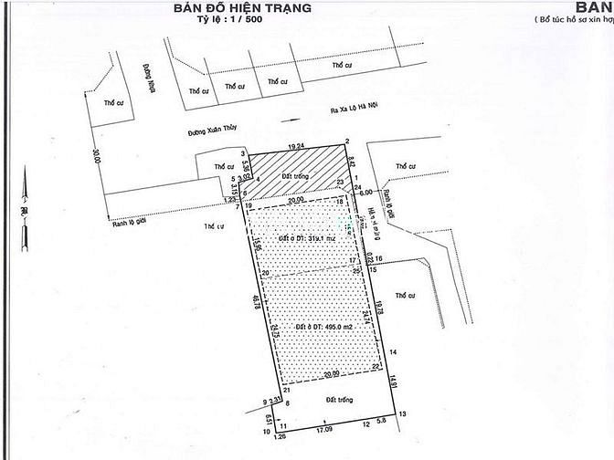 Hình ảnh Bán lô đất mt đường Xuân Thủy, Thảo Điền, 1403m2 đất, xd cao tầng