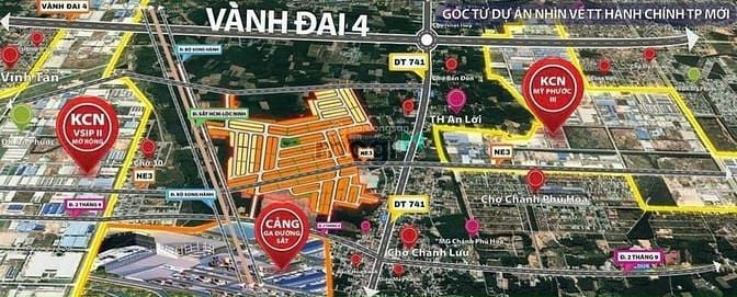 Hình ảnh Đất nền tại Bình Dương 65-100m2 chỉ 480tr, khu nhà ở Bình Minh.