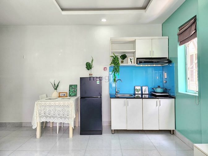 Hình ảnh Studio Full Nội Thất Tone Xanh Min Nhẹ Nhàng
