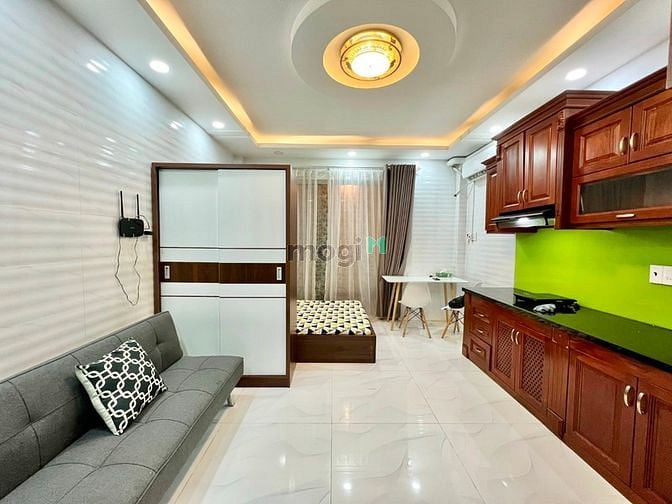 Hình ảnh Căn Hộ 40M2 Có Sân Sau Thoáng Mát - Dàn Bếp Rộng Full Nội Thất