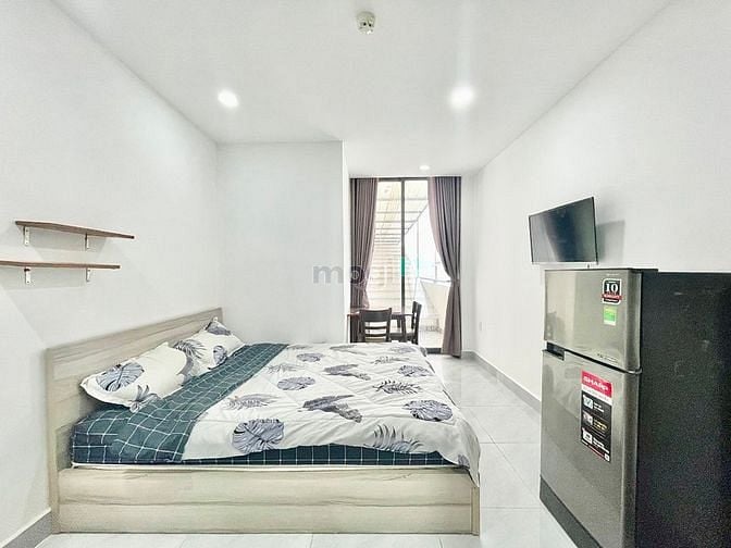 Hình ảnh Căn Hộ Ban Công 40M2 - Full Nội Thất - Toà Thang Máy Bảo Đảm PCCC