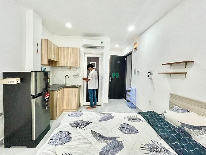Hình ảnh Căn Hộ Ban Công 40M2 - Full Nội Thất - Toà Thang Máy Bảo Đảm PCCC