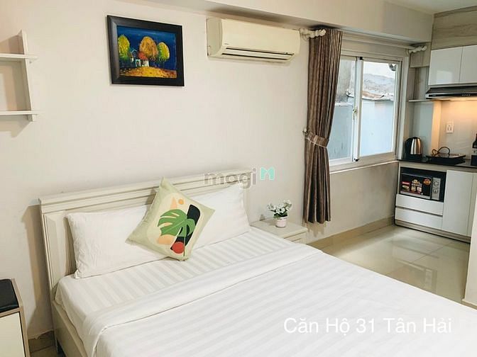 Hình ảnh Cho thuê căn studio nội thất cơ bản cách sân bay chỉ 8 phút, Tân Bình