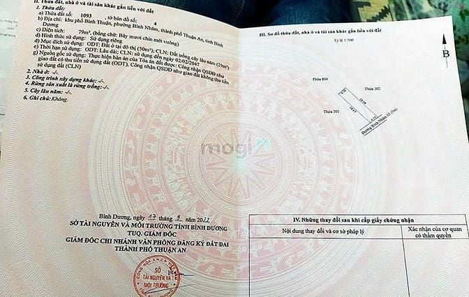 Hình ảnh Đất NGỘP. Tp Thuận An, Bình Dương DT: 79m2 có giá chỉ 530tr