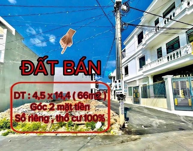 Hình ảnh Bán nhanh Đất Góc 2 Mặt Tiền Thổ Cư 100% Sổ riêng sẵn