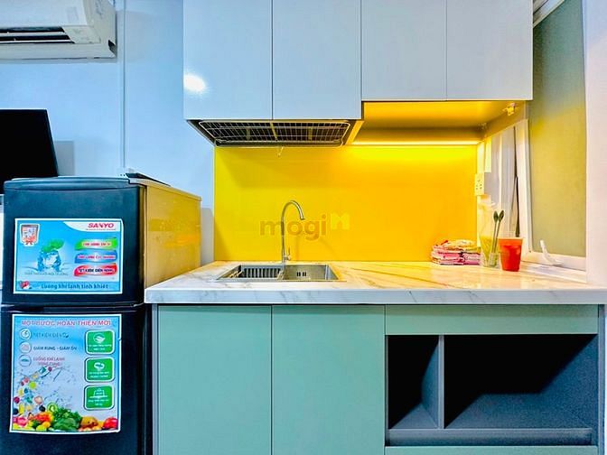 Hình ảnh Căn Hộ Studio Banlcony Full Nội Thất Cao Cấp Ngay Vòng Xoay Dân Chủ