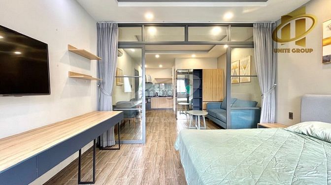 Hình ảnh Studio 35m2 Ban Công Thiết Kế Hiện Đại Full Nội Thất Quận 7