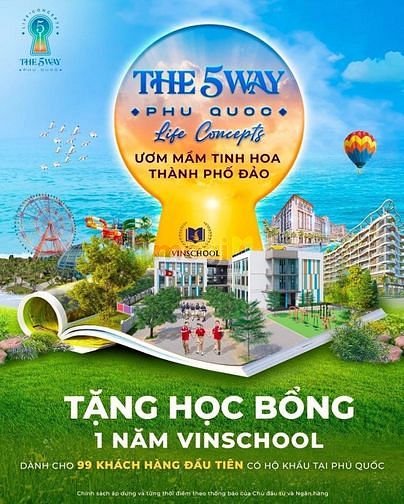 Hình ảnh 🔥🔥🔥[Phú Quốc]Căn Hộ The 5Way Người Trẻ Có Nhà Người Già Có Sức Khoẻ