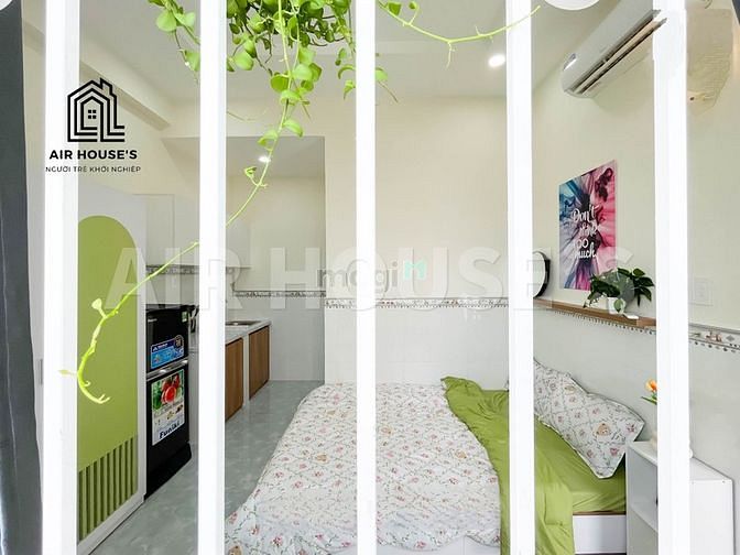 Hình ảnh GÒ VẤP STUDIO tone xanh có cửa sổ cực chill