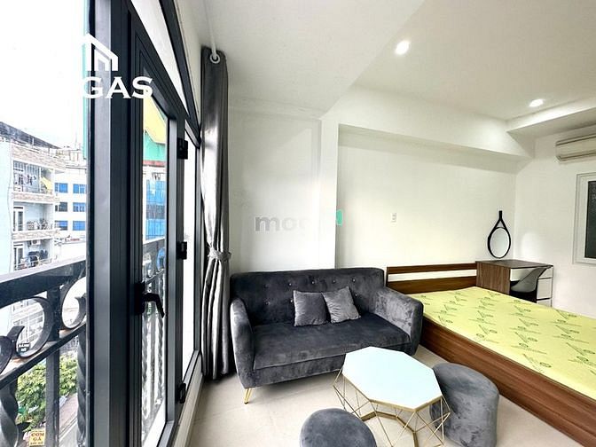 Hình ảnh Căn Hộ 1PN - Ban Công Kính Lớn - Full Nội Thất - Ngay Sân Bay